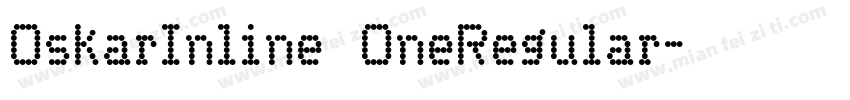 OskarInline OneRegular字体转换